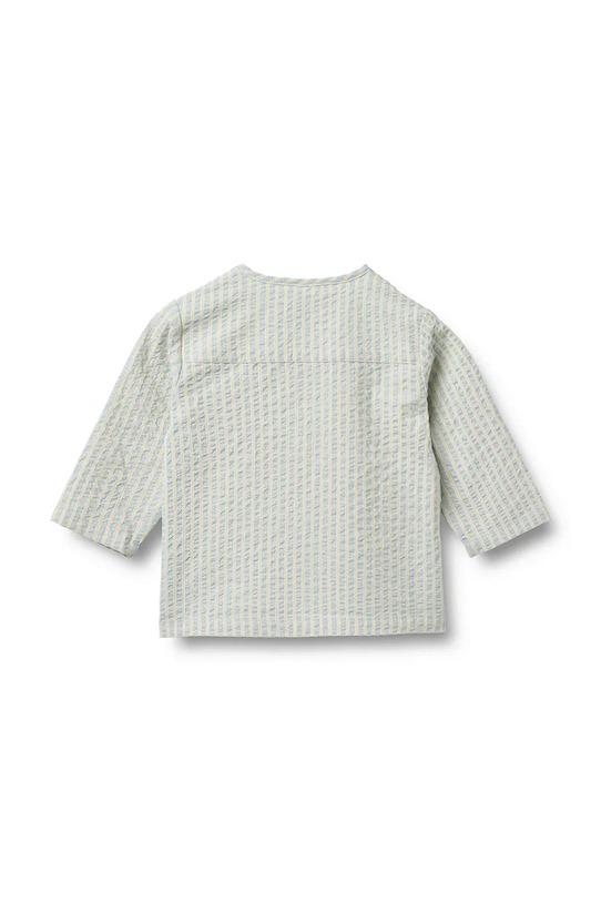 Wheat koszula niemowlęca bawełniana 6658.430.GOTS niebieski SS26