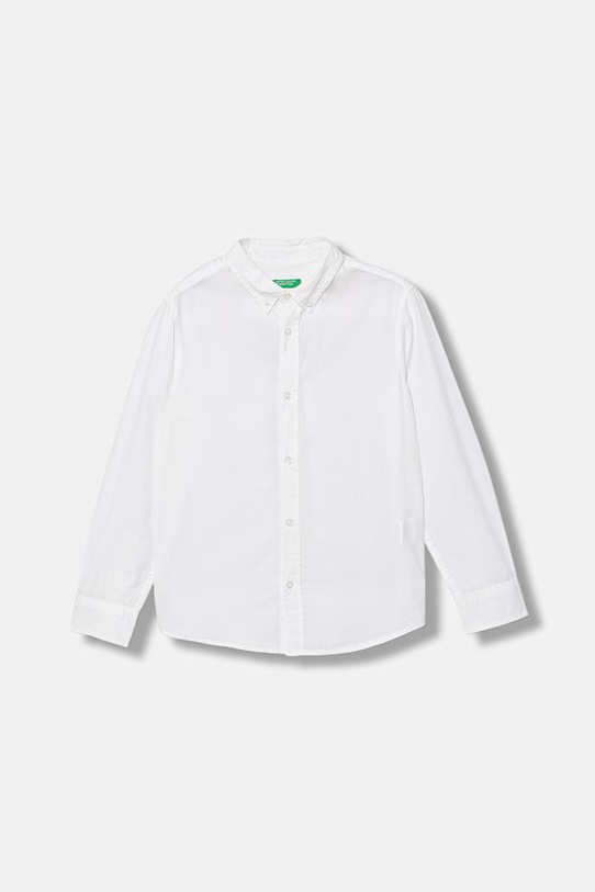 United Colors of Benetton koszula dziecięca bawełniana biały 54AZCQ00R.G.Riproposto