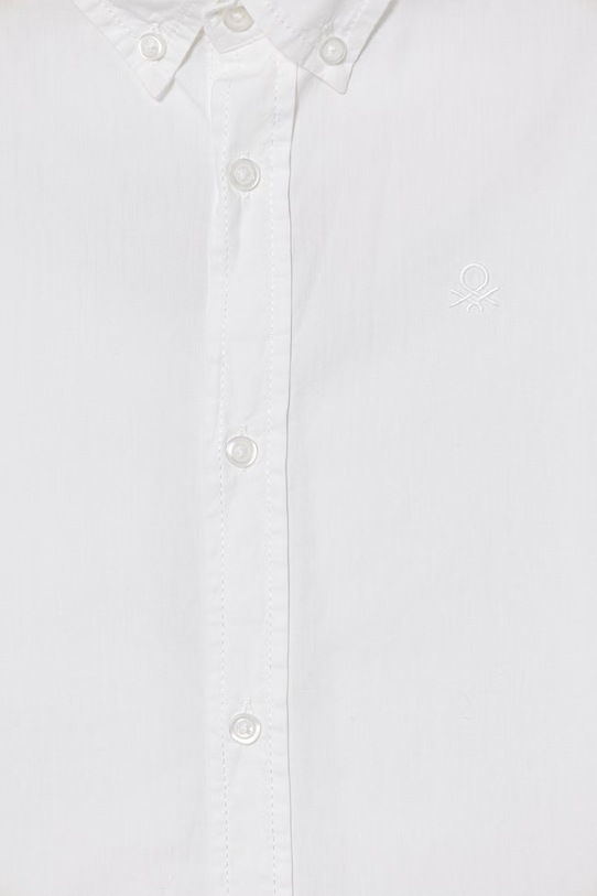 Chłopiec United Colors of Benetton koszula dziecięca bawełniana 54AZCQ00R.G.Riproposto biały