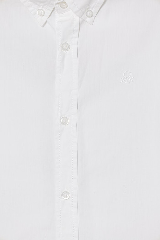 Chlapec United Colors of Benetton Košeľa detská bavlnená 54AZCQ00R.G.Riproposto biela