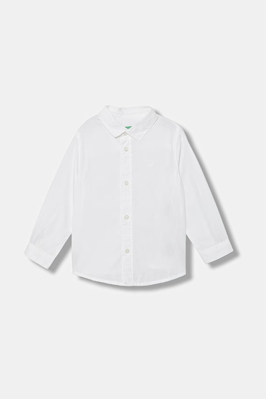 United Colors of Benetton košeľa detská bavlnená biela 54AZGQ00J.P.Riproposto