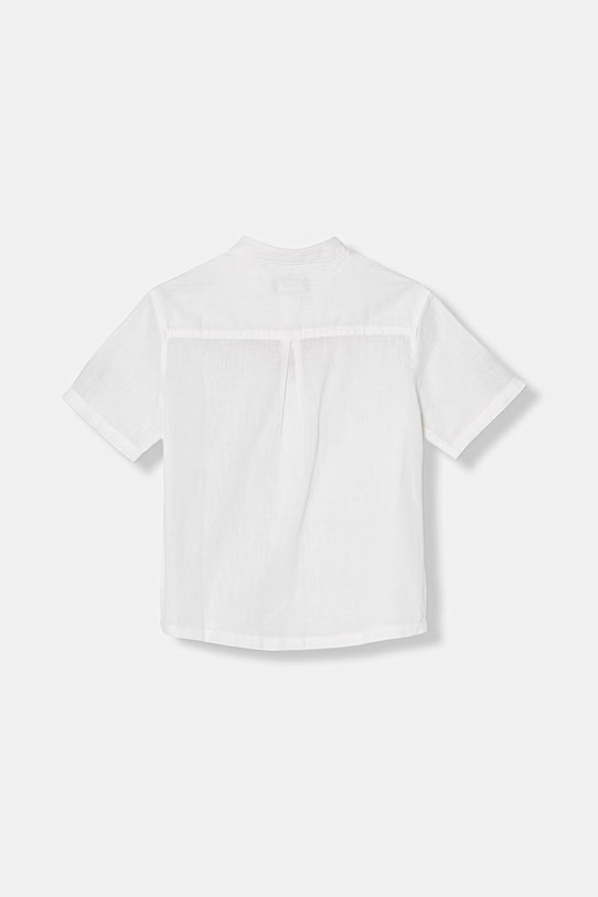 United Colors of Benetton košulja za djecu s lanom 55WQCQ04U.G.Stagionale bijela SS26