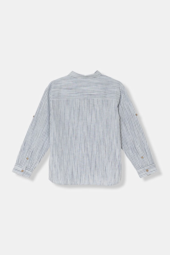 United Colors of Benetton košulja za djecu s lanom 58DNCQ04W.G.Stagionale plava SS26