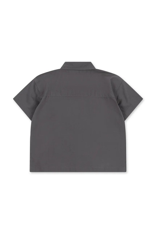 Αγορίστικα Konges Sløjd πουκάμισο Παιδικό βαμβακερό HARVEY SS SHIRT GOTS KS105448.PPY2 γκρί