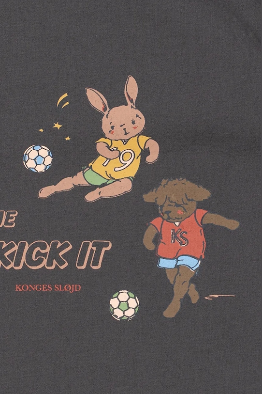 Konges Sløjd πουκάμισο Παιδικό βαμβακερό HARVEY SS SHIRT GOTS KS105448.PPY2 γκρί