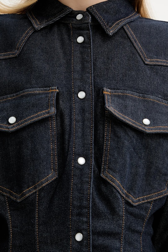 Gestuz koszula jeansowa 10910867 granatowy