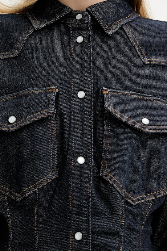 Gestuz koszula jeansowa 10910867 granatowy