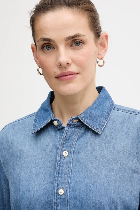 Calvin Klein Jeans koszula jeansowa niebieski LV047E902G