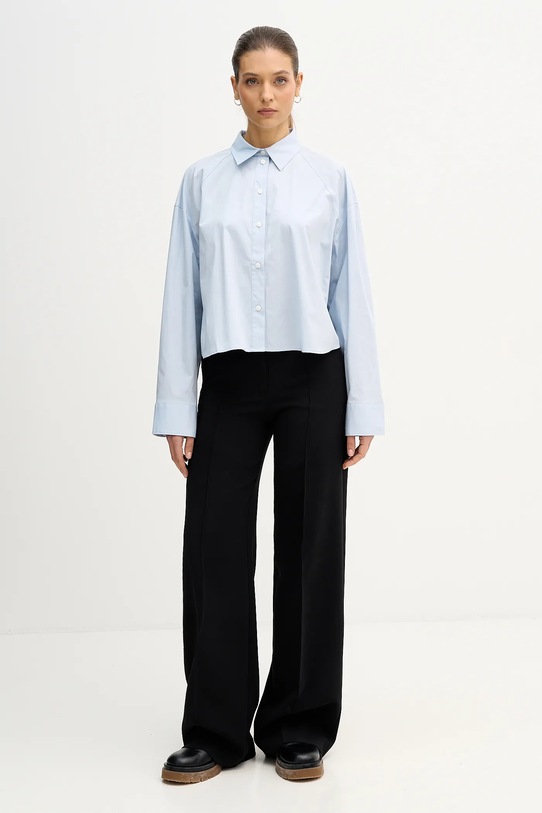 Calvin Klein Jeans koszula LV047C141G niebieski SS26