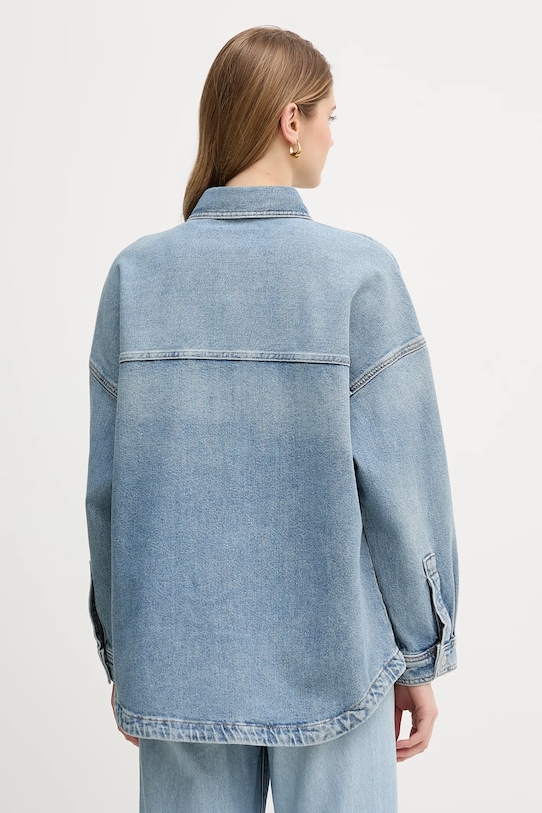 Odzież Calvin Klein Jeans koszula jeansowa LV047E753G niebieski