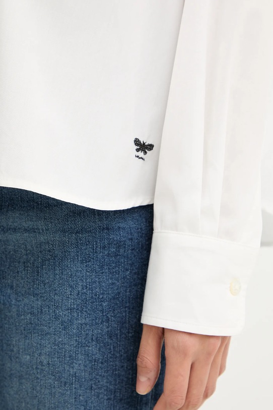 Weekend Max Mara koszula bawełniana AUREO 2615111031600 biały