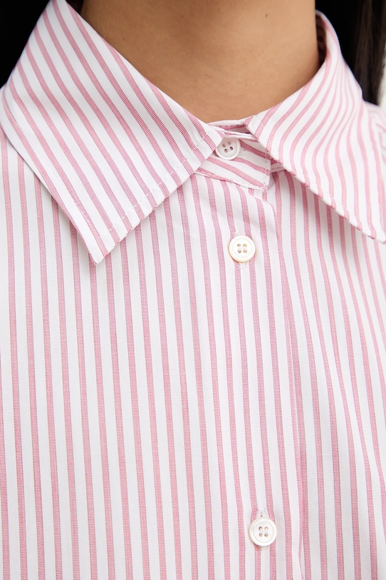 Weekend Max Mara koszula bawełniana AUREO 2615111031600 różowy
