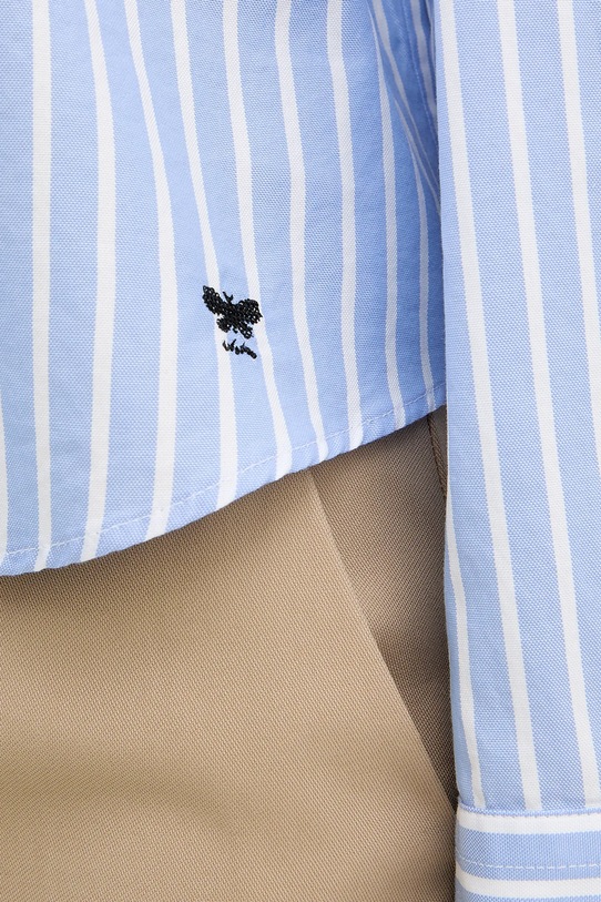 Weekend Max Mara koszula bawełniana CARTONE 2615111061600 niebieski