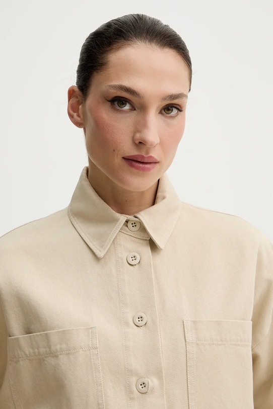 Weekend Max Mara koszula bawełniana RADENTE 2615111081600 beżowy