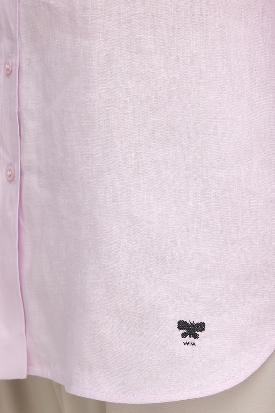 Weekend Max Mara koszula damska lniana WERNER 2615111072600 różowy