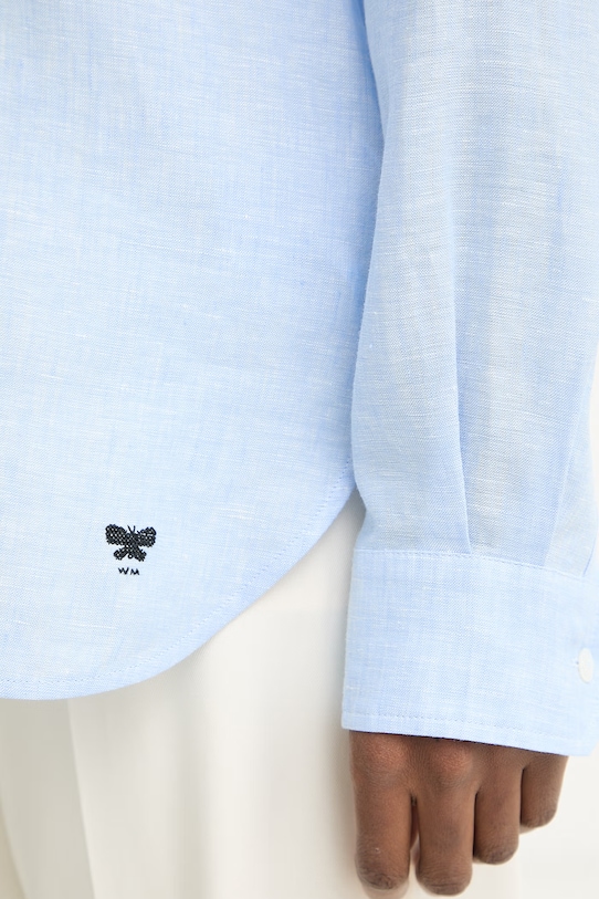 Weekend Max Mara košile dámská lněná WERNER 2615111072600 modrá