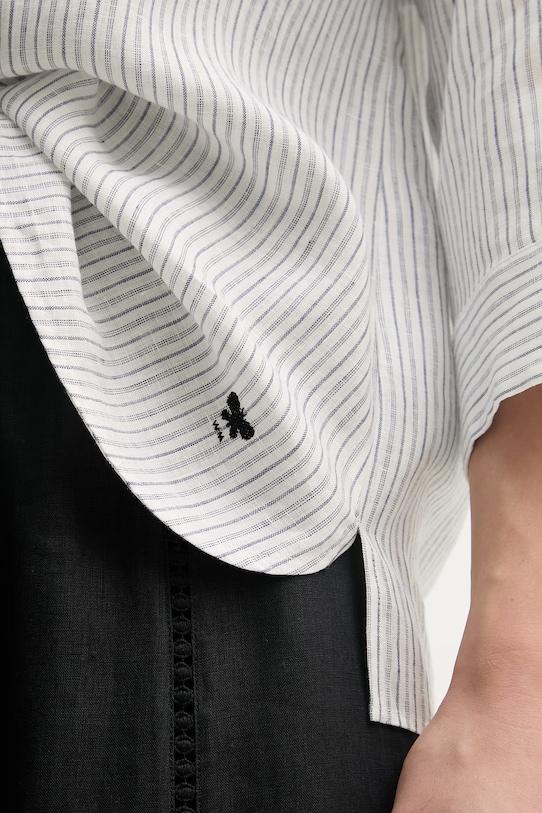 Weekend Max Mara košeľa dámska ľanová PANETTO 2615111102600 biela