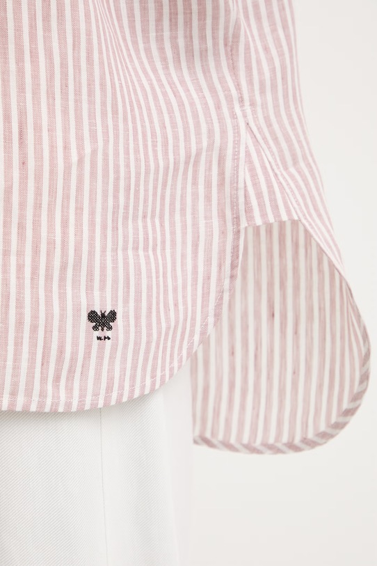 Weekend Max Mara πουκάμισο γυναικείο λινό VERVE 2615111122600 ροζ