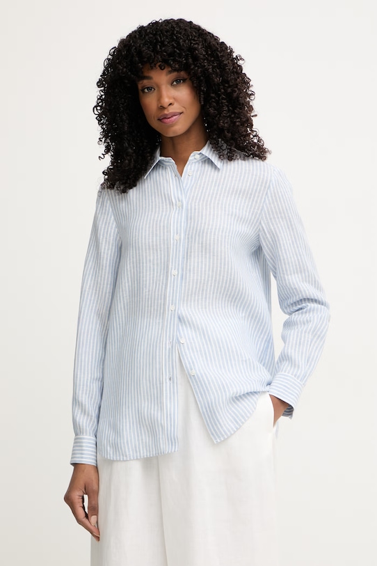 Weekend Max Mara női vászon ing GIURATO kék 2615111182600