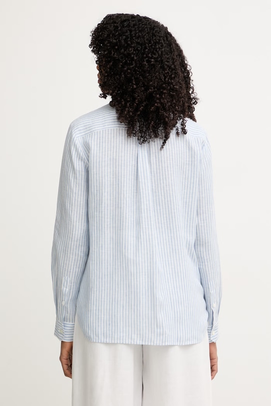 Ruházat Weekend Max Mara női vászon ing GIURATO 2615111182600 kék