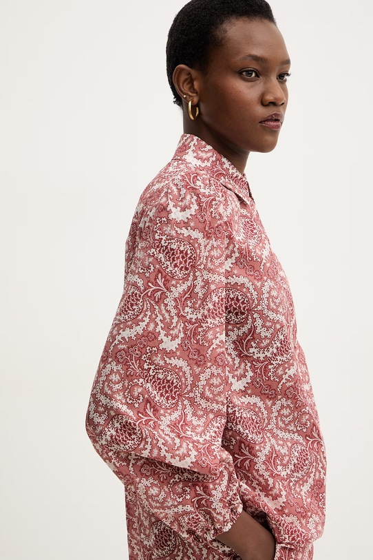 Bavlnená košeľa Weekend Max Mara PERIODI červená 2615111192600