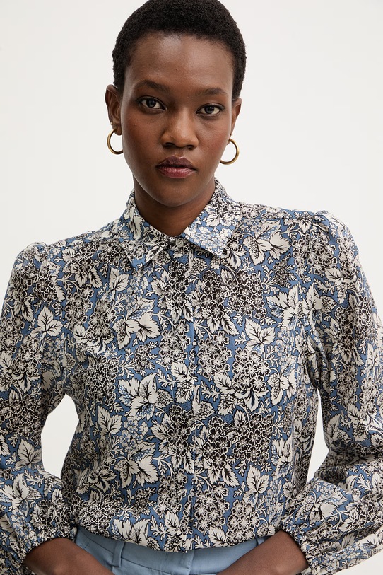 Bavlnená košeľa Weekend Max Mara PERIODI modrá 2615111192600