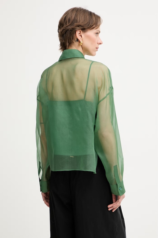Одежда Weekend Max Mara рубашка для женщин из шелка COLOMBA 2615261012600 зелёный