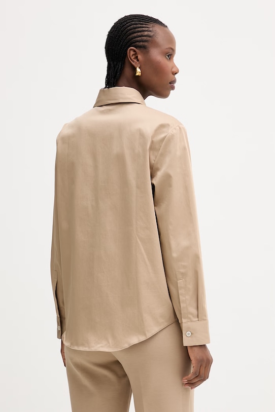 Oblečenie Bavlnená košeľa MM by Max Mara VELOCE 2616111017600 béžová