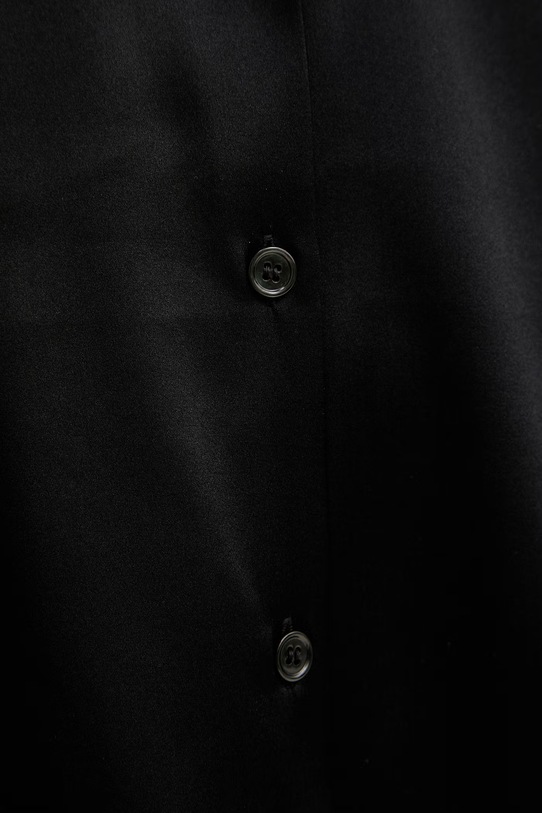 MM by Max Mara koszula z dodatkiem jedwabiu QUARTO 2616111047600 czarny