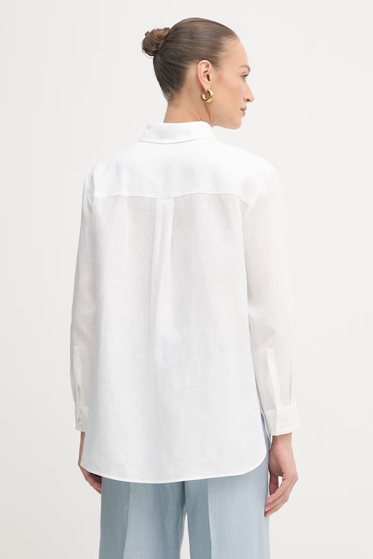 Abbigliamento MM by Max Mara camicia da donna in lino FILO 2616111028600 bianco