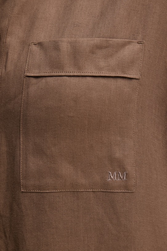 MM by Max Mara koszula damska lniana FILO 2616111028600 brązowy