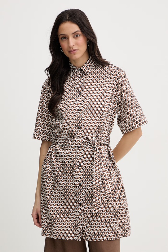 Max Mara Beachwear sukienka letnia bawełniana BONITO brązowy 2616191019600