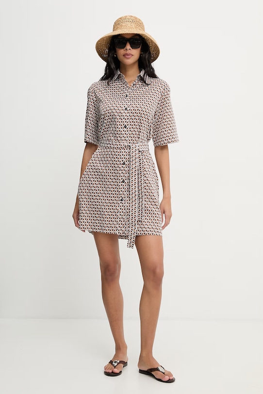 Max Mara Beachwear letné šaty bavlnené BONITO 2616191019600 hnedá SS26