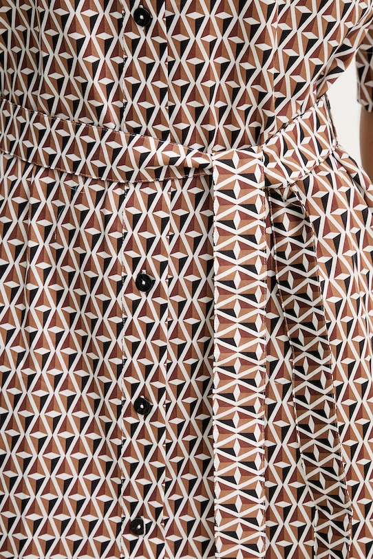 Max Mara Beachwear letné šaty bavlnené BONITO 2616191019600 hnedá