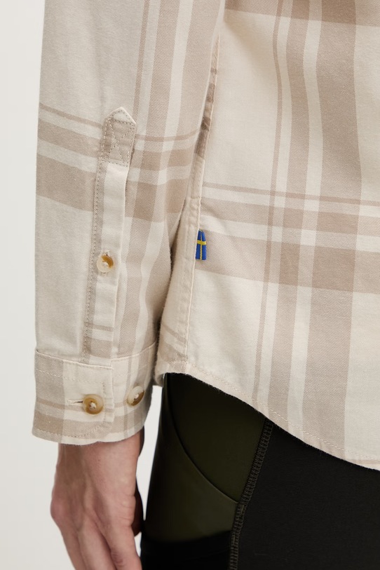 Fjallraven koszula damska bawełniana Övik Lite F14600264 beżowy