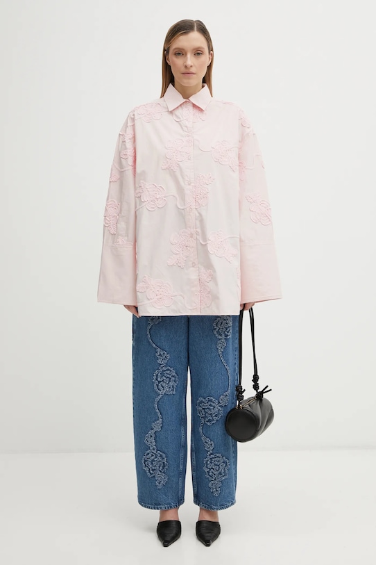 Бавовняна сорочка Rotate 1151031809 рожевий