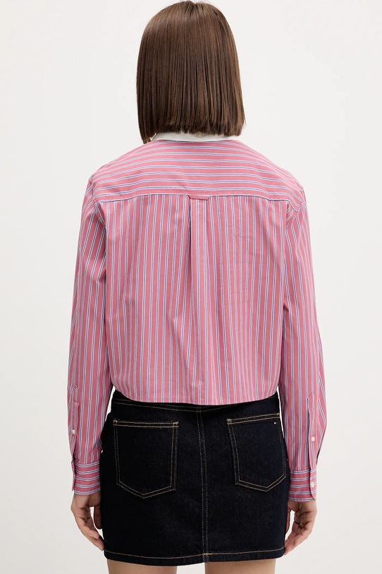 Odzież Tommy Jeans koszula bawełniana DW0DW22078 różowy