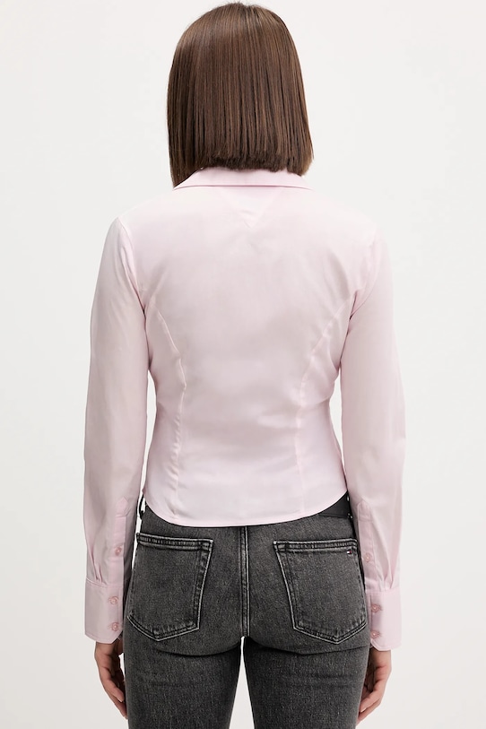 Ruházat Tommy Jeans ing DW0DW22604 rózsaszín