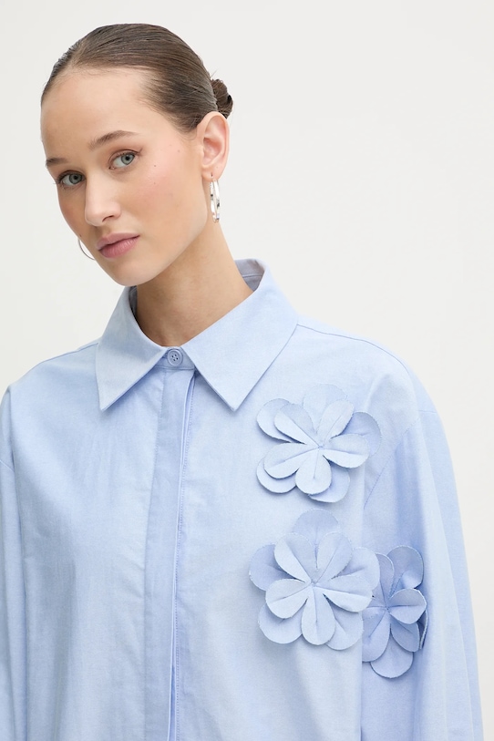 Stine Goya koszula bawełniana niebieski SG.PS26.T138.2464