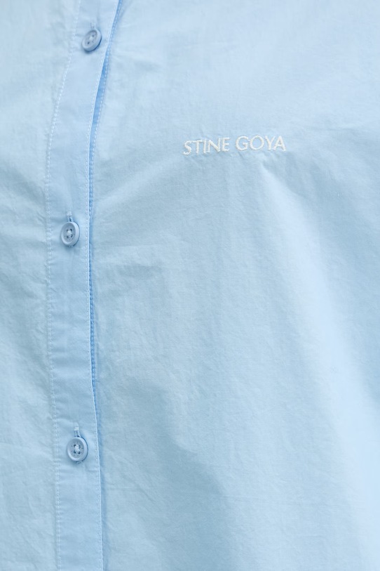 Stine Goya koszula damska bawełniana SG.SS26.T187.2499 niebieski