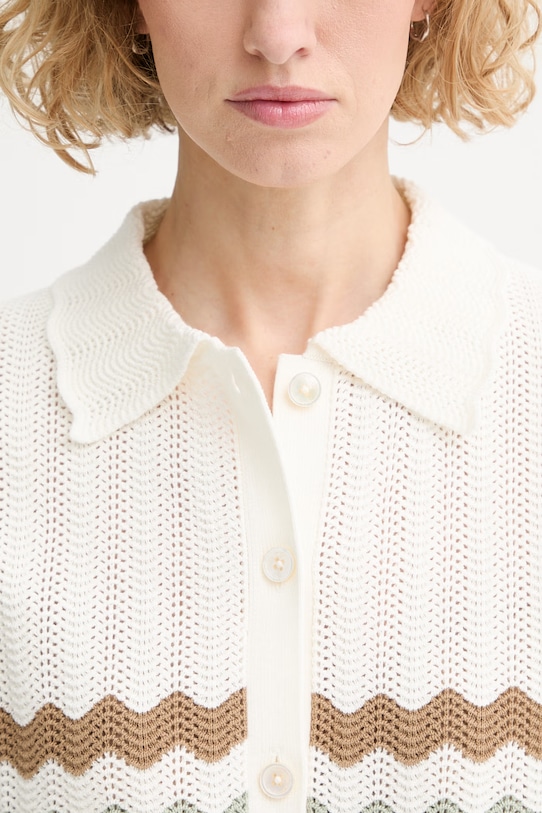 PS Paul Smith cămașă pentru femei, din bumbac W2R.821N.V31450 bej