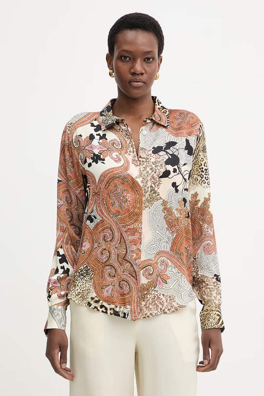 Marciano by Guess koszula damska z wiskozy MELISSA brązowy G6GH09.W1949