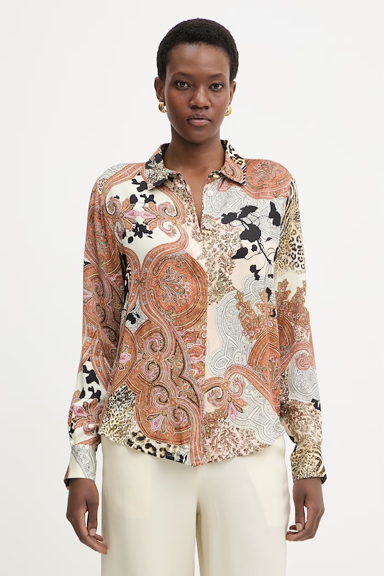 Marciano by Guess koszula damska z wiskozy MELISSA brązowy G6GH09.W1949