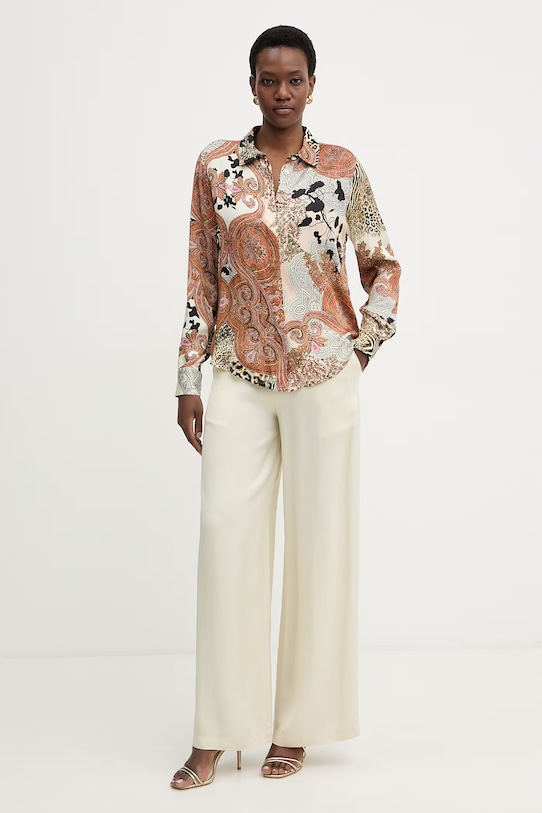 Marciano by Guess koszula damska z wiskozy MELISSA G6GH09.W1949 brązowy SS26