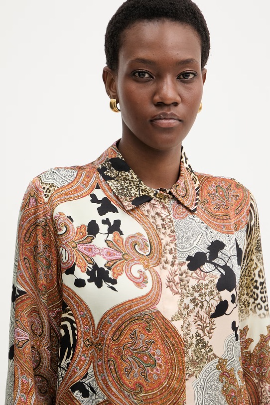 Marciano by Guess koszula damska z wiskozy MELISSA brązowy G6GH09.W1949