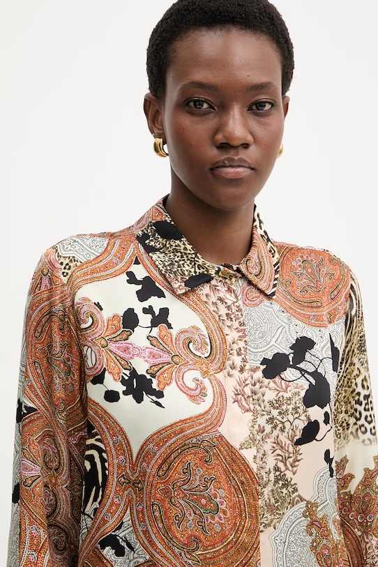 Marciano by Guess koszula damska z wiskozy MELISSA brązowy G6GH09.W1949