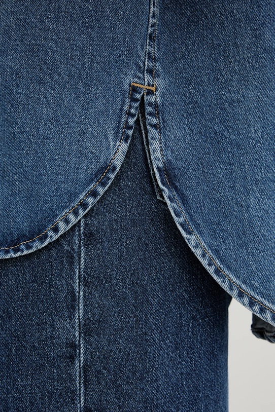 AllSaints koszula jeansowa granatowy W121PD