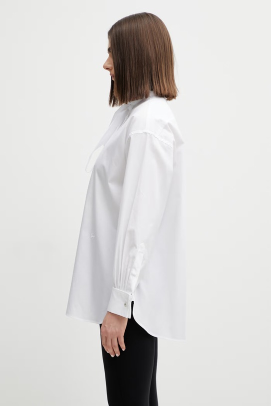 Kenzo koszula bawełniana FG52CH2799LF biały SS26