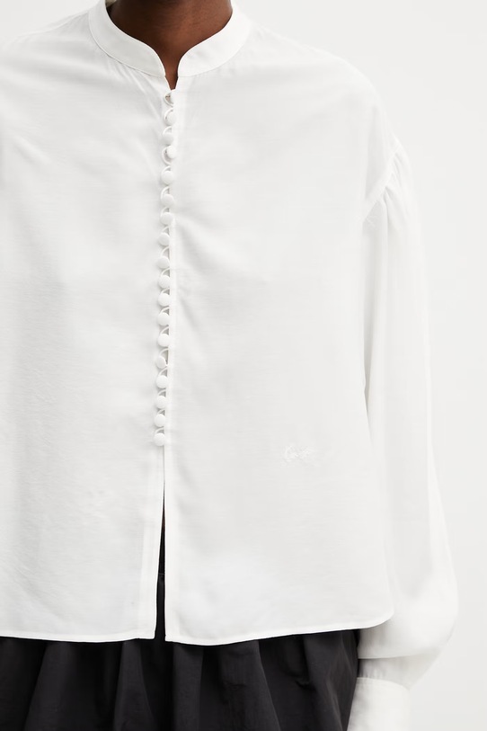 Рубашка с примесью шёлка Kenzo бежевый FG52CH2829KA