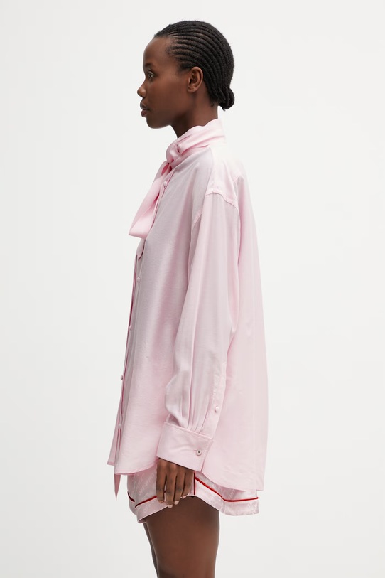 Kenzo сорочка з домішкою шовку жіноча FG52CH2799KA рожевий SS26